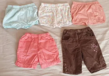 Lot 5 shorts 18 mois