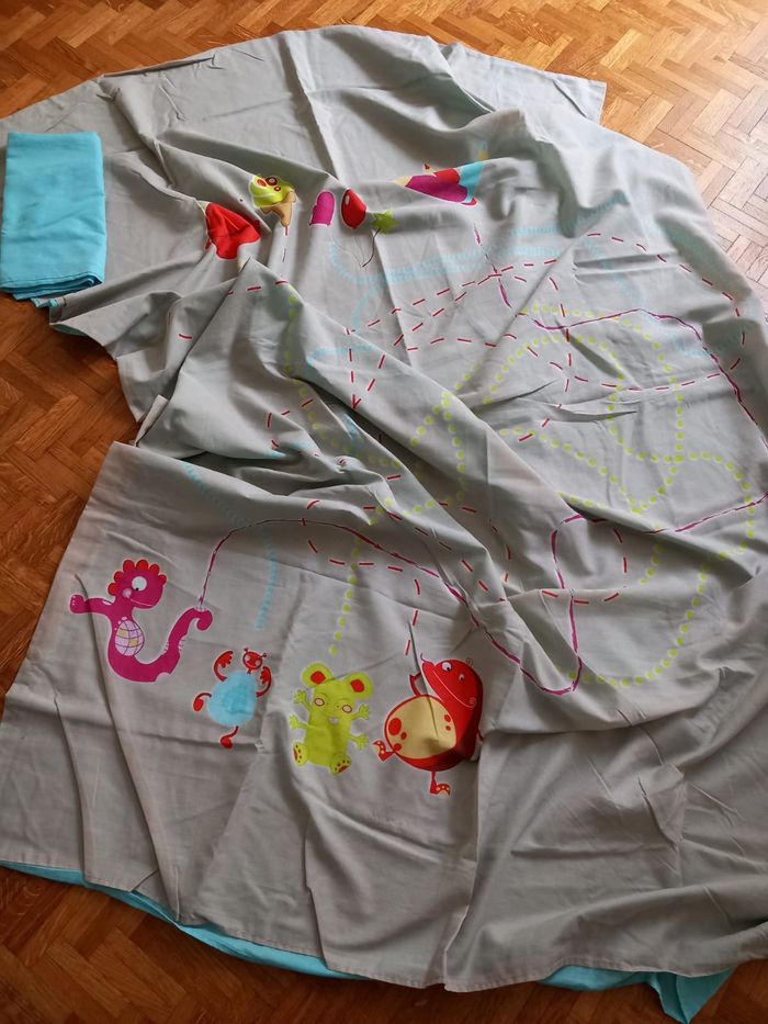 Housse de couette 1 personne + taie oreiller