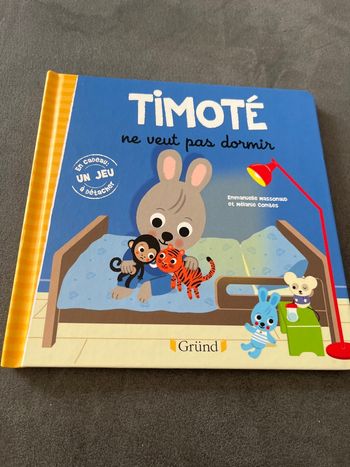 Livre bébé timote ne veut pas dormir