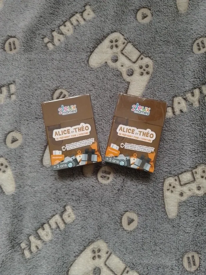 lot de 2 jeux de cartes Alice et Téo mistigris - neuf sous blister