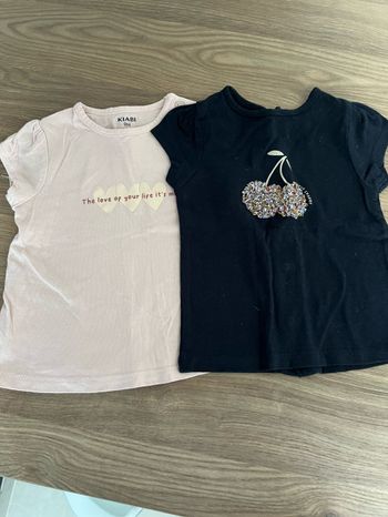 Lot de 2 tee shirt - Taille 9 mois