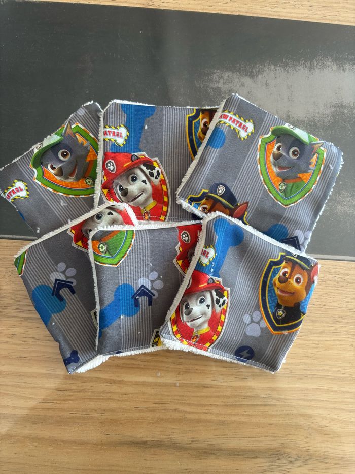 Lingettes lavables pat patrouille