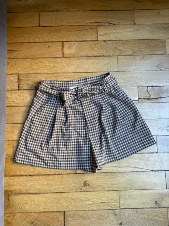 Short à carreaux