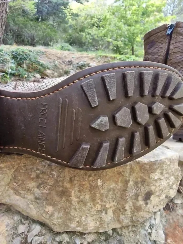 Bottines Free Lance cuir marron T38 - style élégant et confortable - photo numéro 7