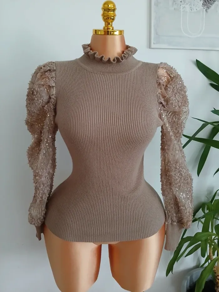 Magnifique pull de Soirée Taille M🌿💝 - photo numéro 2