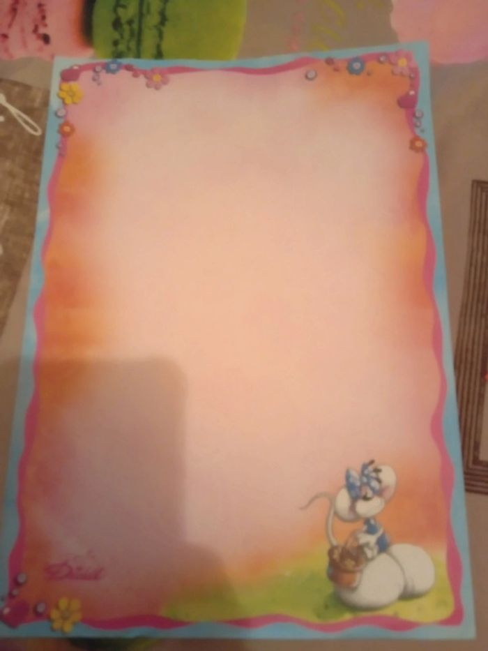 1 feuille A4 Diddl