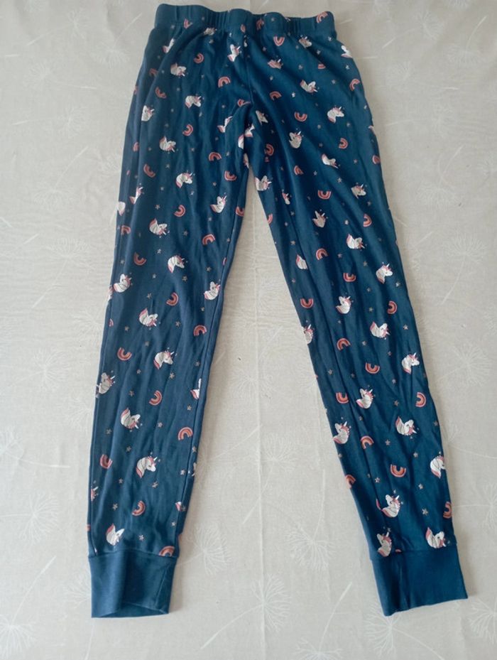 Bas de pijama bleu à licornes 10 ans Kiabi neuf 3€ - photo numéro 3