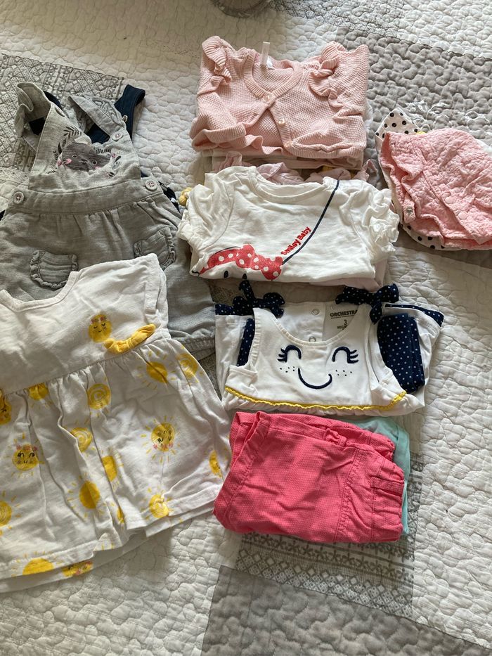 Lot vêtements été fille 3mois