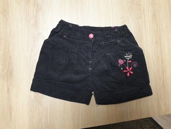 Short velours ras 12 mois