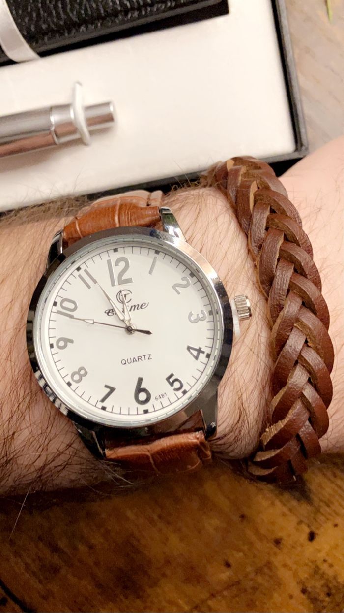 Magnifique coffret cadeau montre Quartz homme - photo numéro 2