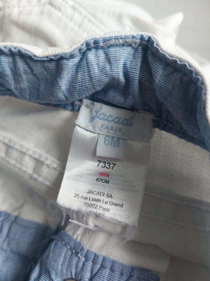 Jean blanc jacadi Taille 6 mois - photo numéro 4