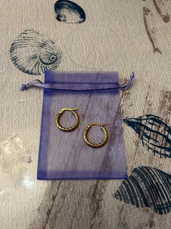 Créoles torsadés style rétro