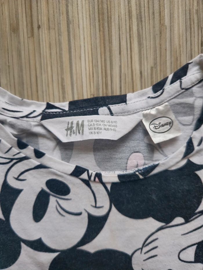 T-shirt crop top Mickey - H&M - Taille 134/140 cm - photo numéro 2