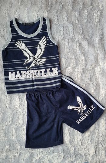 Ensemble short debardeur Marseille 4ans