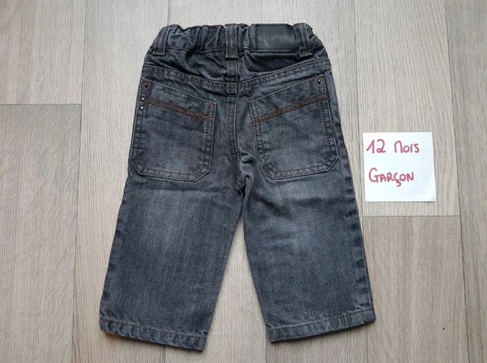 Jean Kidkanaï Gris/Noir 12 mois Garçon - photo numéro 2