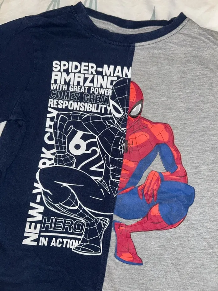T-shirt Spiderman Marvel - photo numéro 2