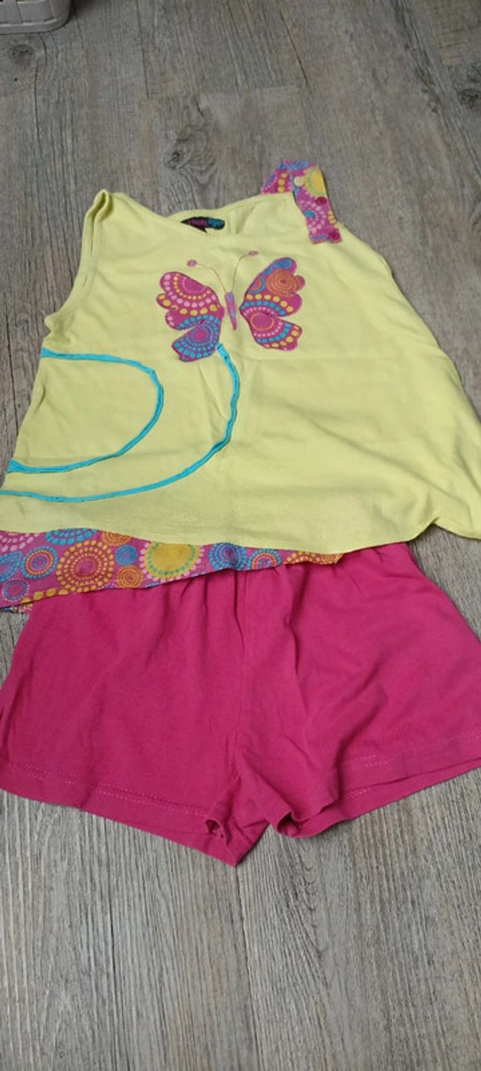 Tunique + short enfant fille 5 ans