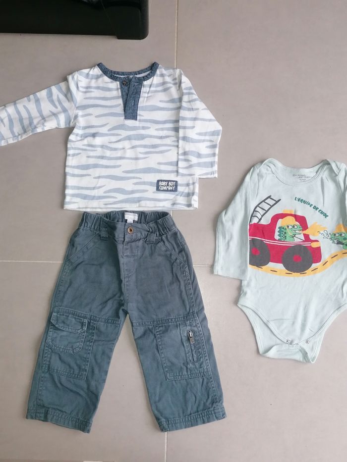 Lot 7 vêtements 12 mois garçon - photo numéro 6