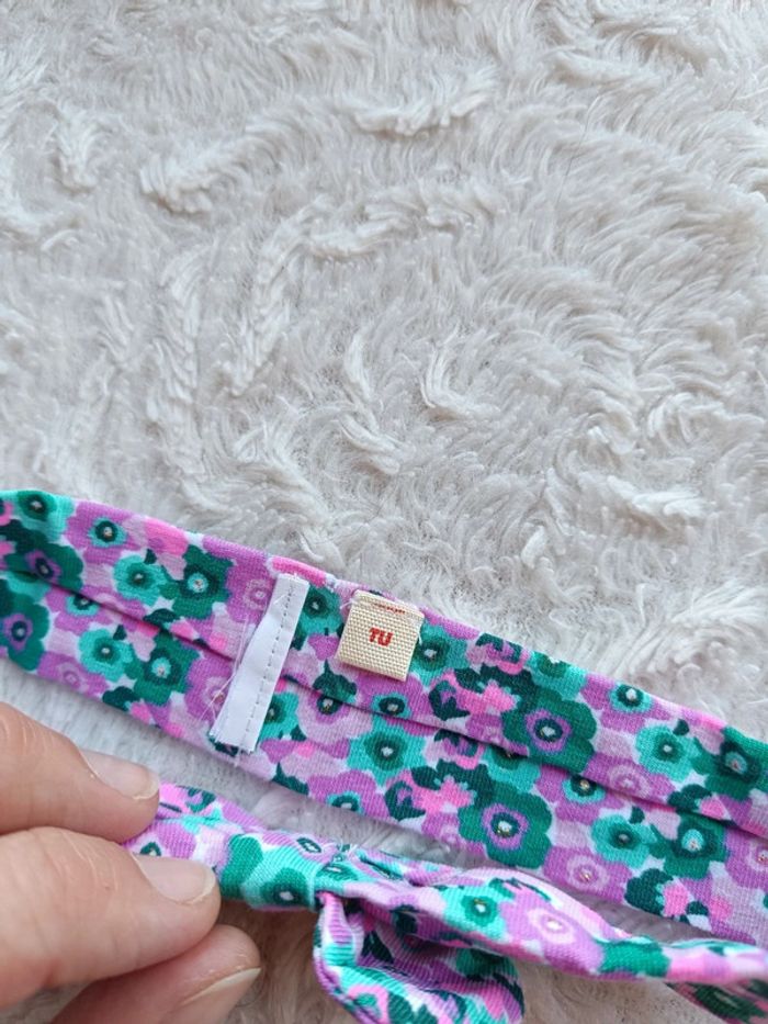 Ensemble 3 pièces (robes+boomer+bandeau) Fille 6 mois Fleurs Dpam 100% coton - photo numéro 18