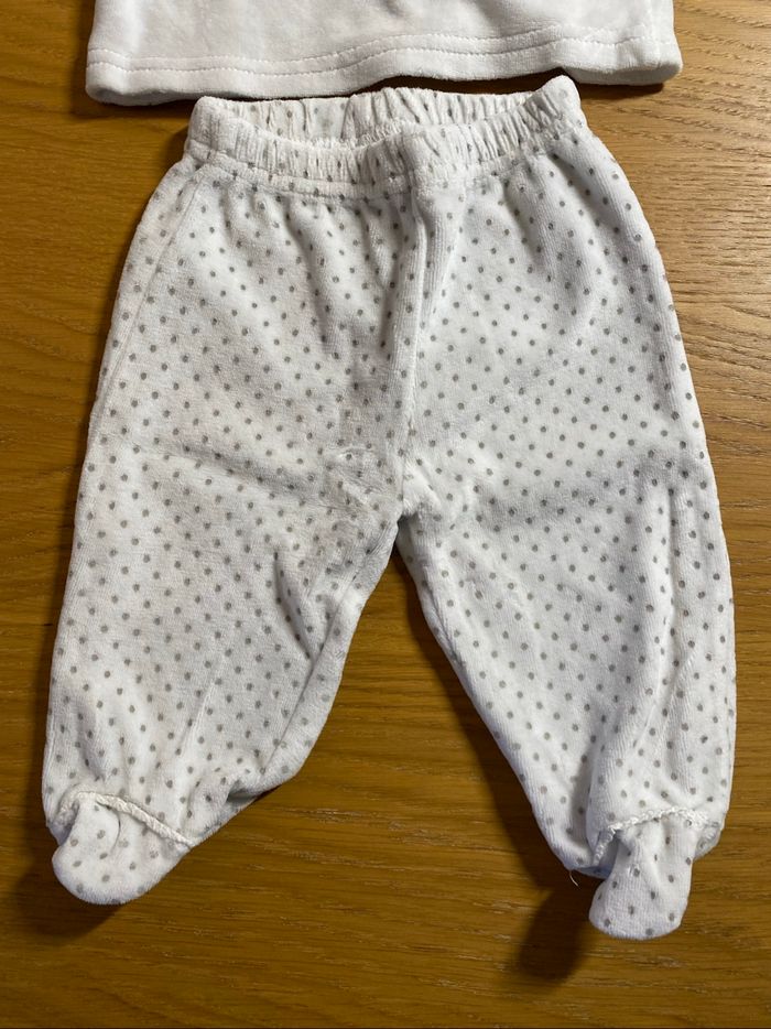 Kimadi Pyjama 2 pièces blanc Taille 1 mois - photo numéro 3
