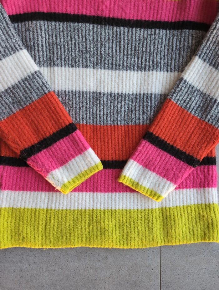 Pull multicolore Bershka taille S - photo numéro 9