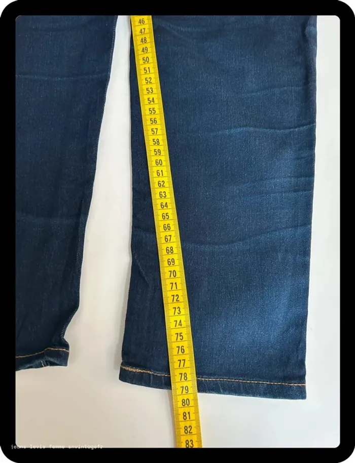 Jean Levi's Femme Marine | 721 High Rise Skinny | Taille W30 L30 FR40 | Très Bon État | BP62 - photo numéro 11
