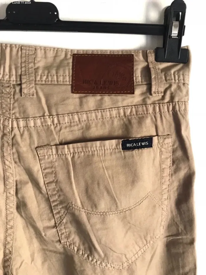 Pantalon léger beige homme Rica Lewis taille 42 neuf avec étiquettes - photo numéro 7