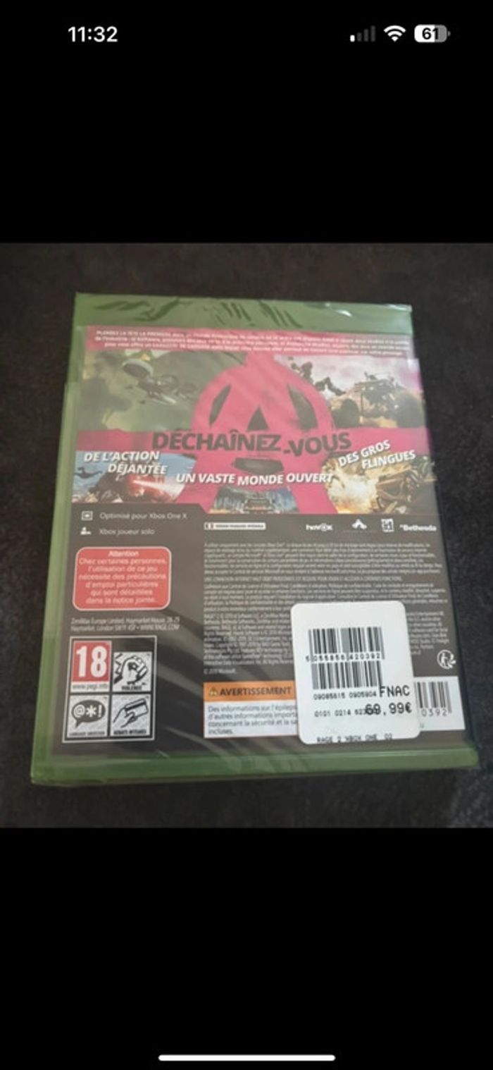 RAGE 2 Xbox One – Neuf sous blister - photo numéro 2