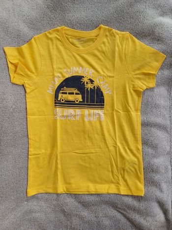 T-shirt jaune - motif "van"