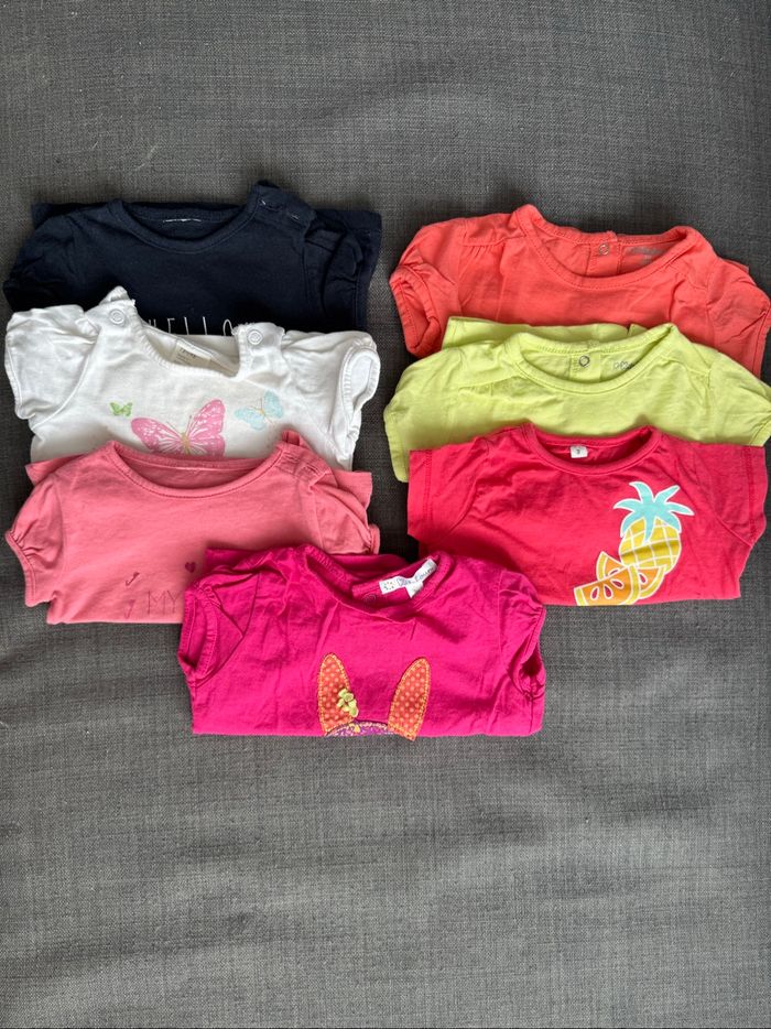 Lot de 7 hauts manches courtes