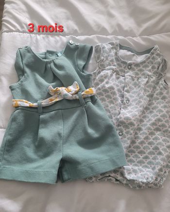 Lot de 2 combinaisons short
