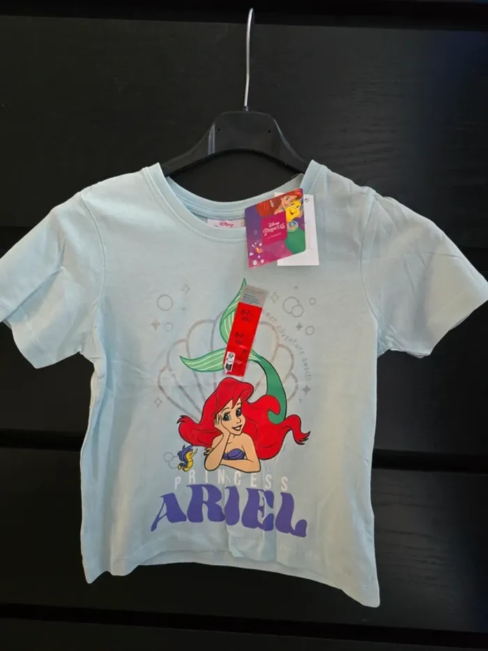 Tee-shirt bleu clair Ariel Disney