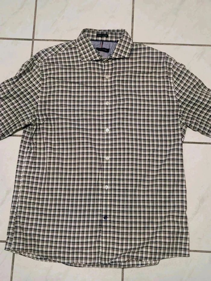 Chemise Tommy Hilfiger Slim Fit Non Iron – Carreaux Vintage Élégante Y2K - photo numéro 7