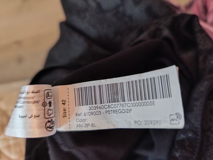 PANTALON BREAL SIMILI CUIR ET TISSU - photo numéro 4
