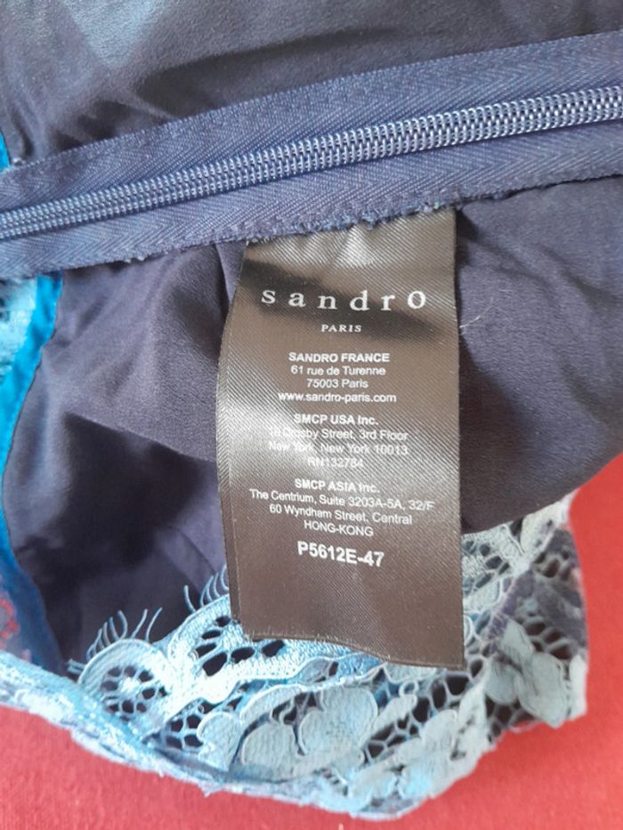 Combi short dentelle dos nu sandro taille 1 - photo numéro 6