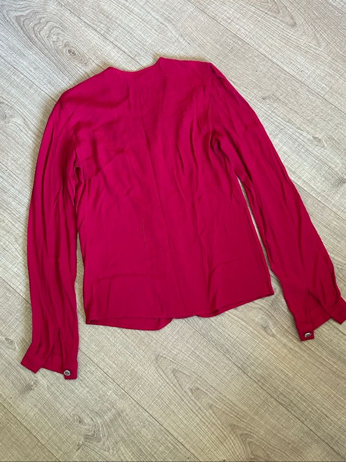 Blouse rouge à manches longues Morgan taille 34 comme neuve - photo numéro 8