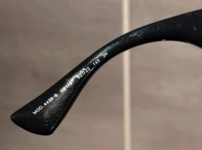 Versace Lunettes de soleil Versace VE 4438B GB1/87 black polarisé - photo numéro 7
