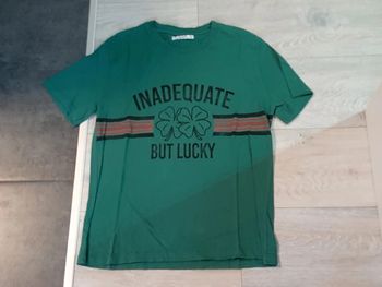 T shirt manches courtes, vert  Pull&Bear, taille S, bon etat
