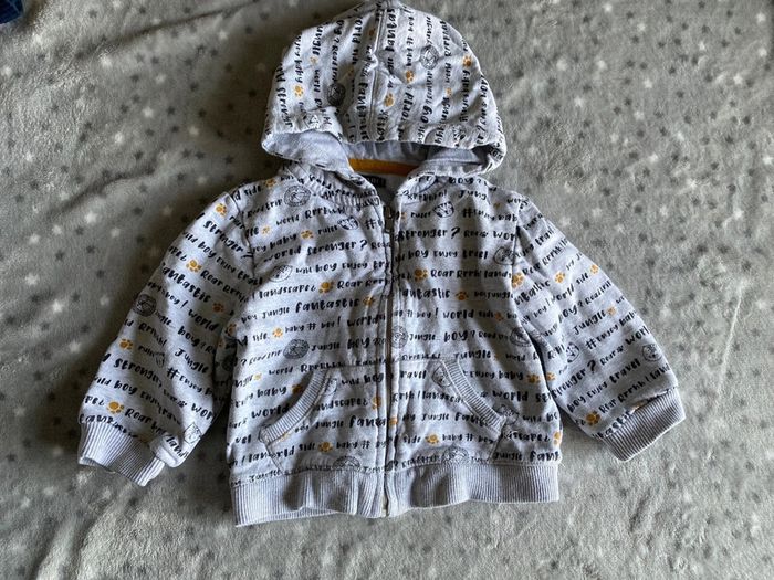 Sweat à capuche zippé 12 mois - photo numéro 2