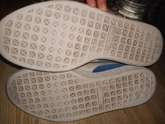 Baskets Puma taille 41 Suède Bleu Vintage Authentique - photo numéro 10
