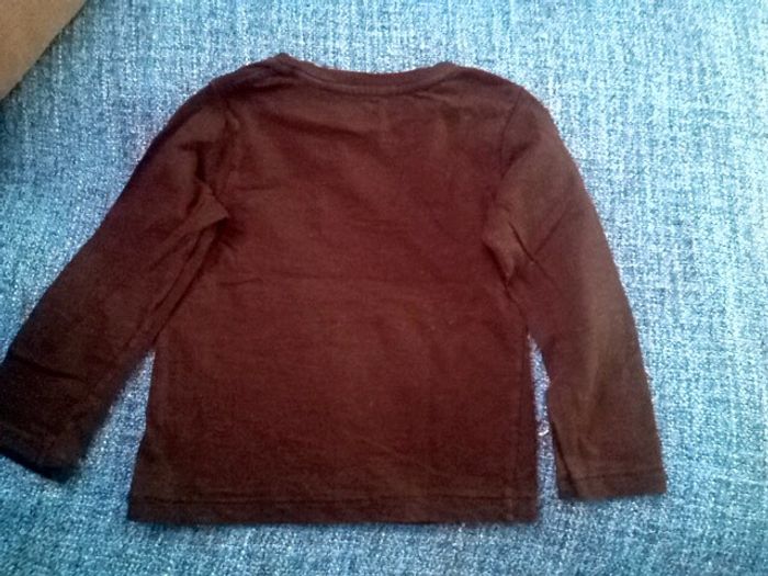 Tee-shirt manches longues Okaidi noir - 3 ans - photo numéro 3