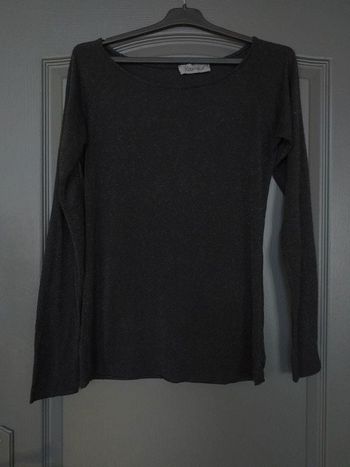 Pullover léger noir scintillant 40/L - Kosmika