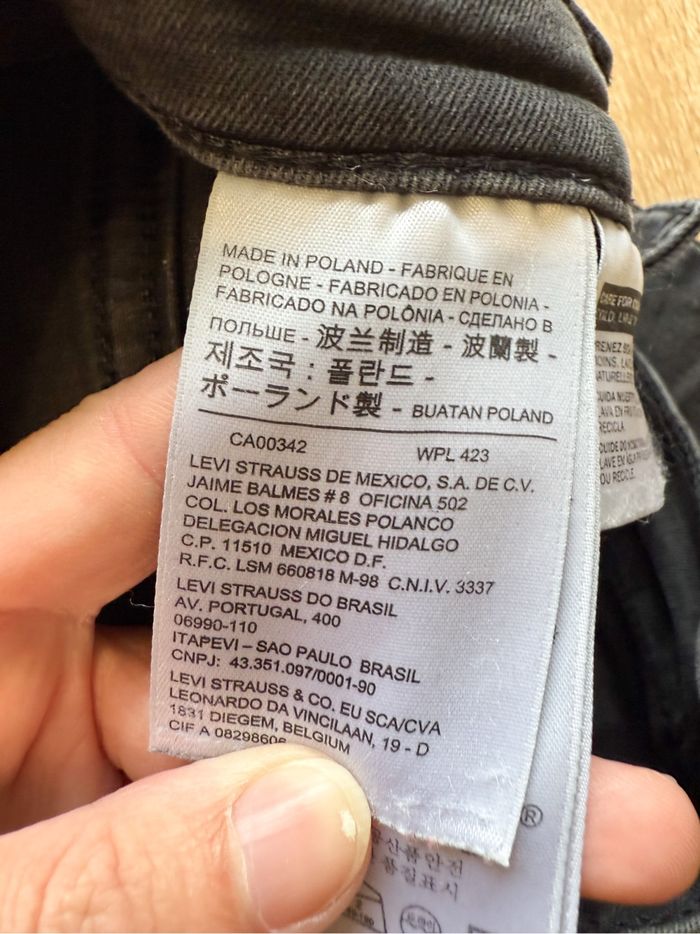 Jean slim taille haute noir levi’s taille 34 XS - photo numéro 8