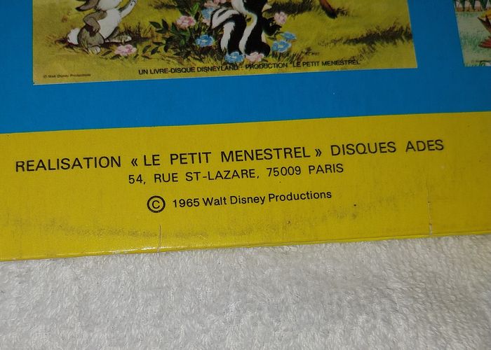 33 T livre disque Disneyland les 101 Dalmatiens Walt Disney + musiques et chansons du film - photo numéro 3