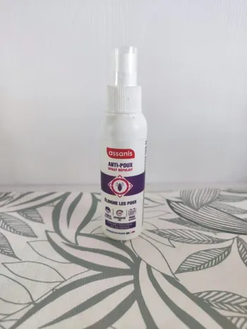 Assanis anti-poux spray repulsif eloigne les poux 100ml exp 11/26
