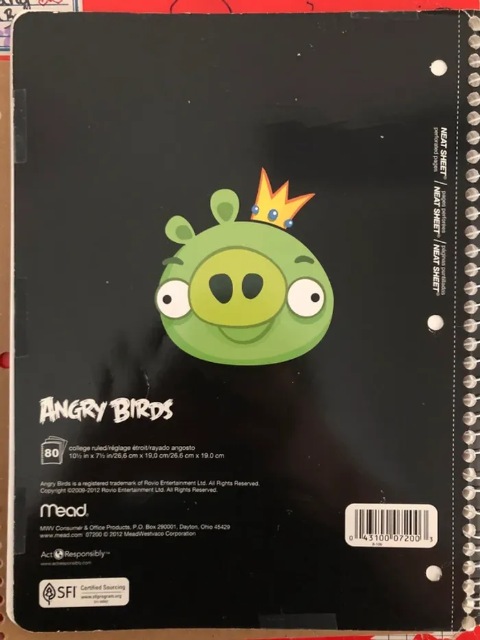 Cahier Angry Birds - photo numéro 2