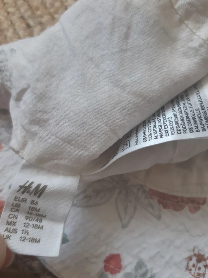 Chapeau fleurs H&M 86 cm - photo numéro 4