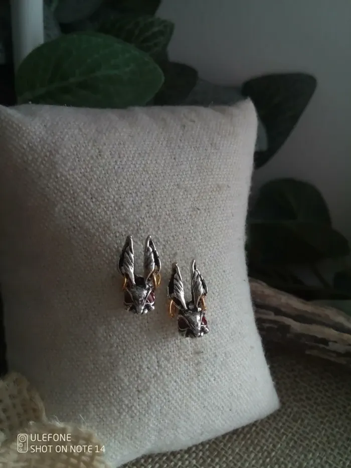 Boucles d'oreilles lapins petites terreurs - photo numéro 2