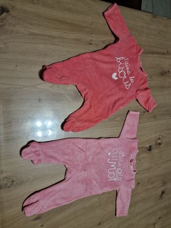 Lot de 2 pyjamas 1 mois