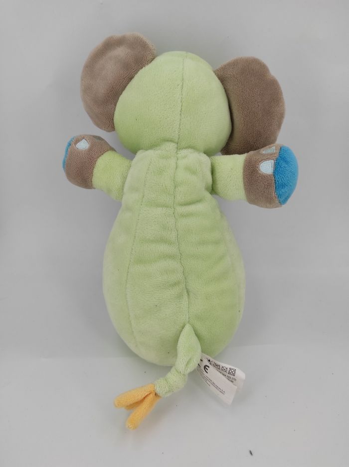 Doudou Culbuto Éléphant vert Nicotoy - photo numéro 2